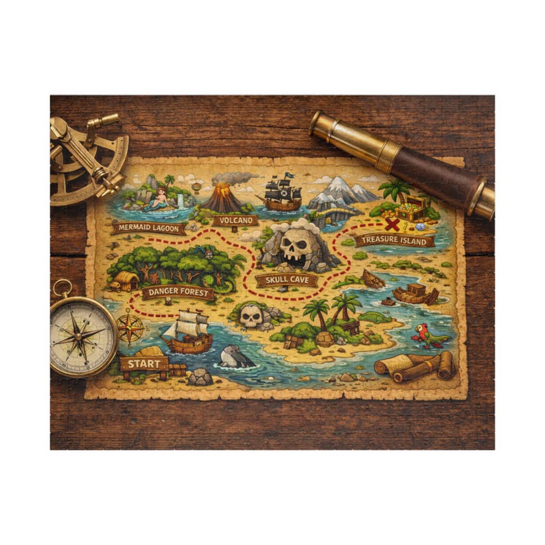 Treasure Map Puzzle | Pirate Island Jigsaw image 4