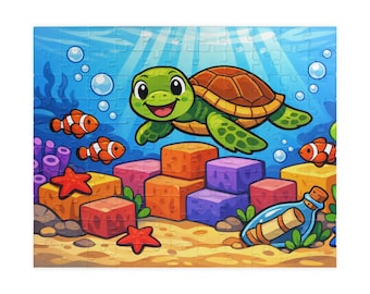 Underwater Adventure Puzzle | Ocean Kids Jigsaw, Colorful Underwater Scene