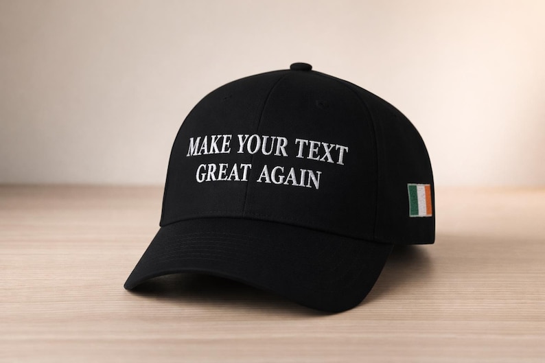 Make Your Text Great Again Hat, Custom Text Embroidered Red Hat, MAGA Baseball Dad Cap, Funny Unisex Hat, Personalized Hat with Your Text image 10