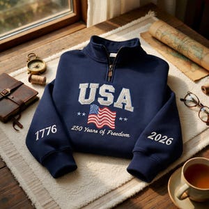 American Flag Zip up Sweatshirt - Etsy