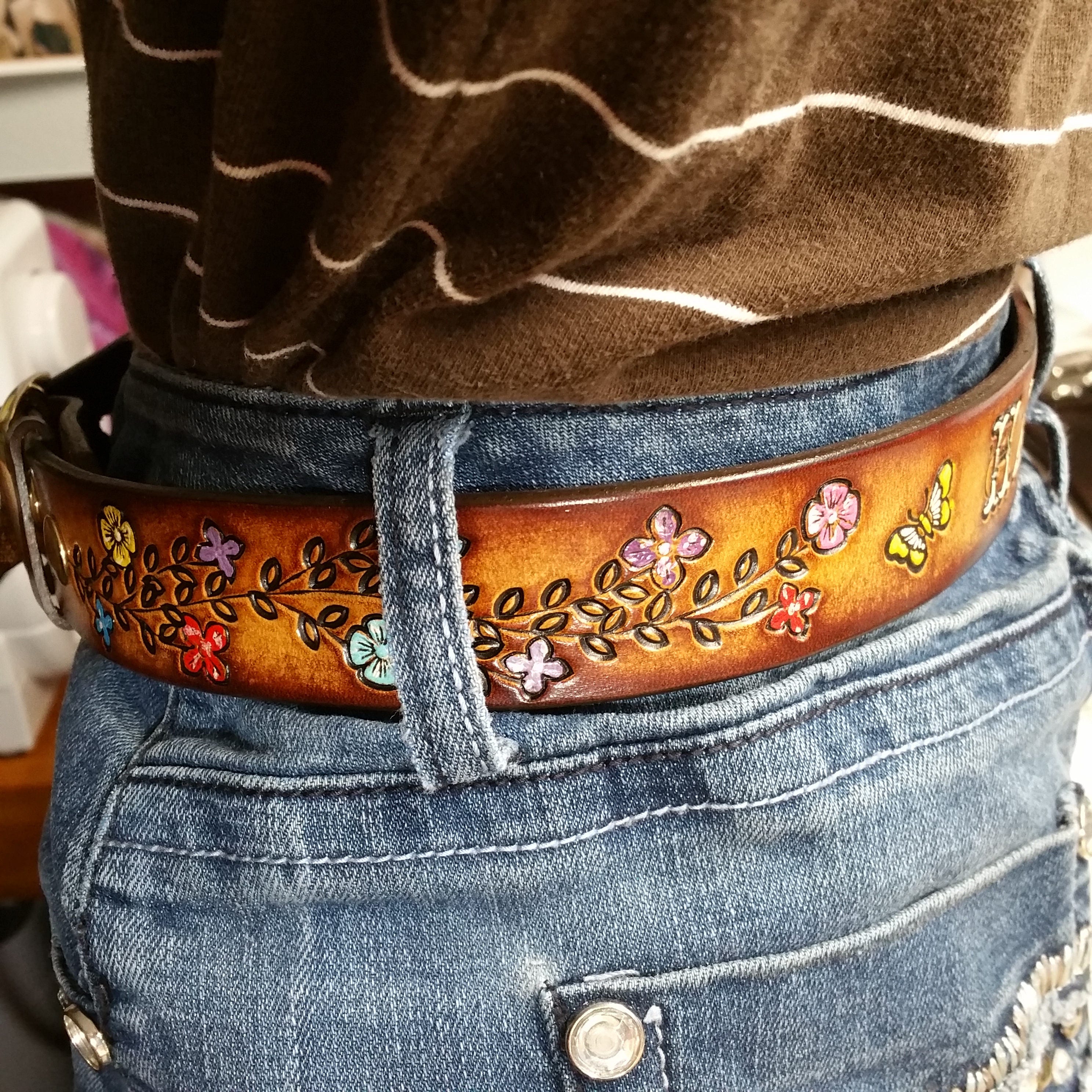 Bestest little girl's leather belt. Children's belt, Infant to Size 12