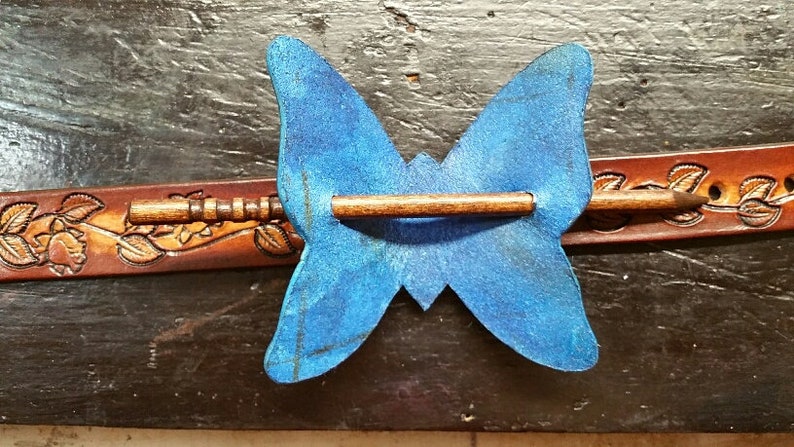 Christmas Leather Hair Barrette Ponytail Get Into the Holiday | Etsy