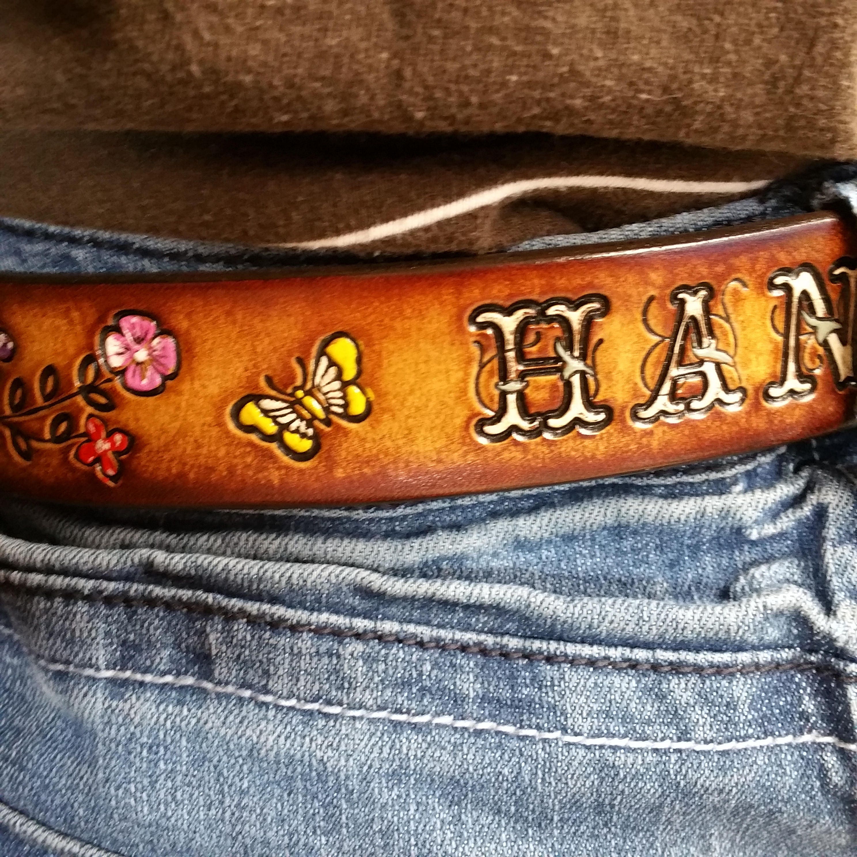 Bestest little girl's leather belt. Children's belt, Infant to Size 12