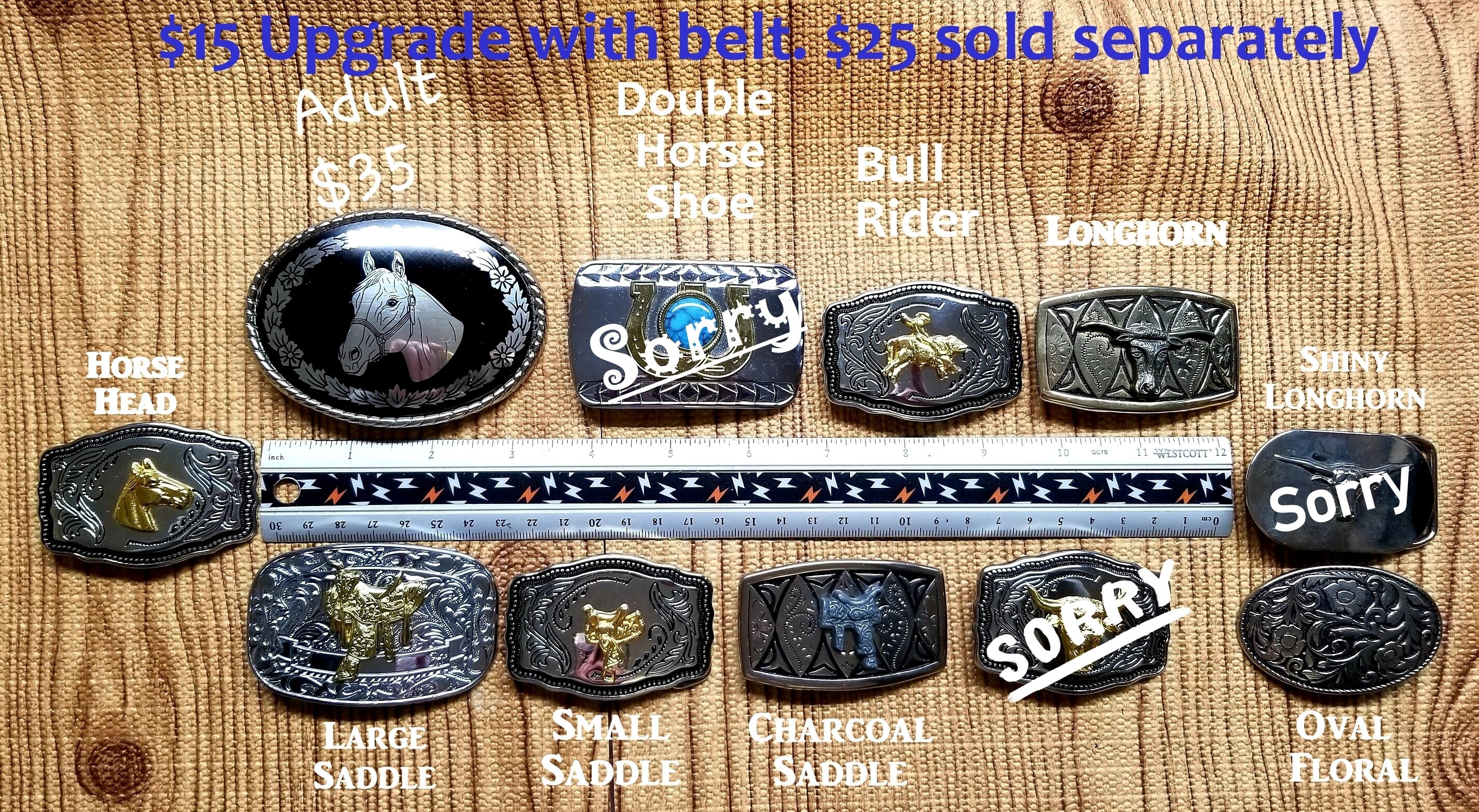 Personalized Children's Western Belt, Handmade, Infant to Size 12 with