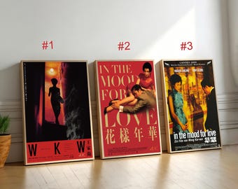 In the Mood for Love Movie Poster,Canvas Wall Art, Home Decor, Retro Film Print