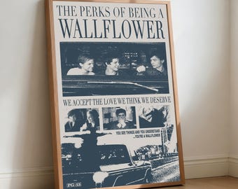 De voordelen van een muurbloempje filmposter, retro film canvas muurkunst (huisdecoratie)