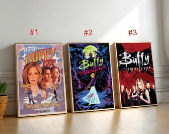Buffy the vampire slayer Movie Poster,Canvas Wall Art, Home Decor, Retro Film Print