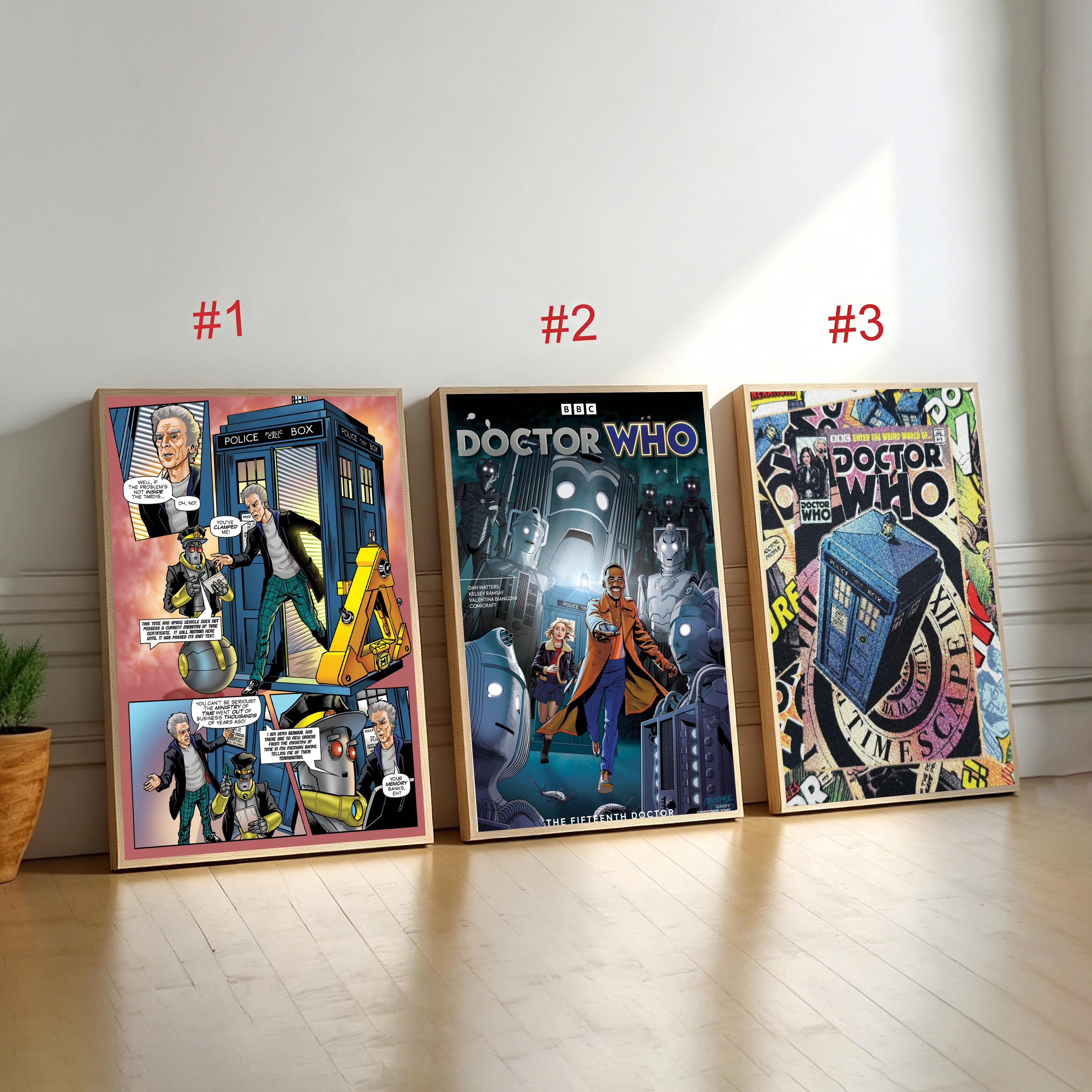 Doctor Who Tardis Comic Movie Poster,canvas Wall Art, Home Decor, Retro ...