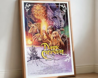 Dark Crystal 1982 Movie Poster, Retro Film Canvas Wall Art (Home Decor)