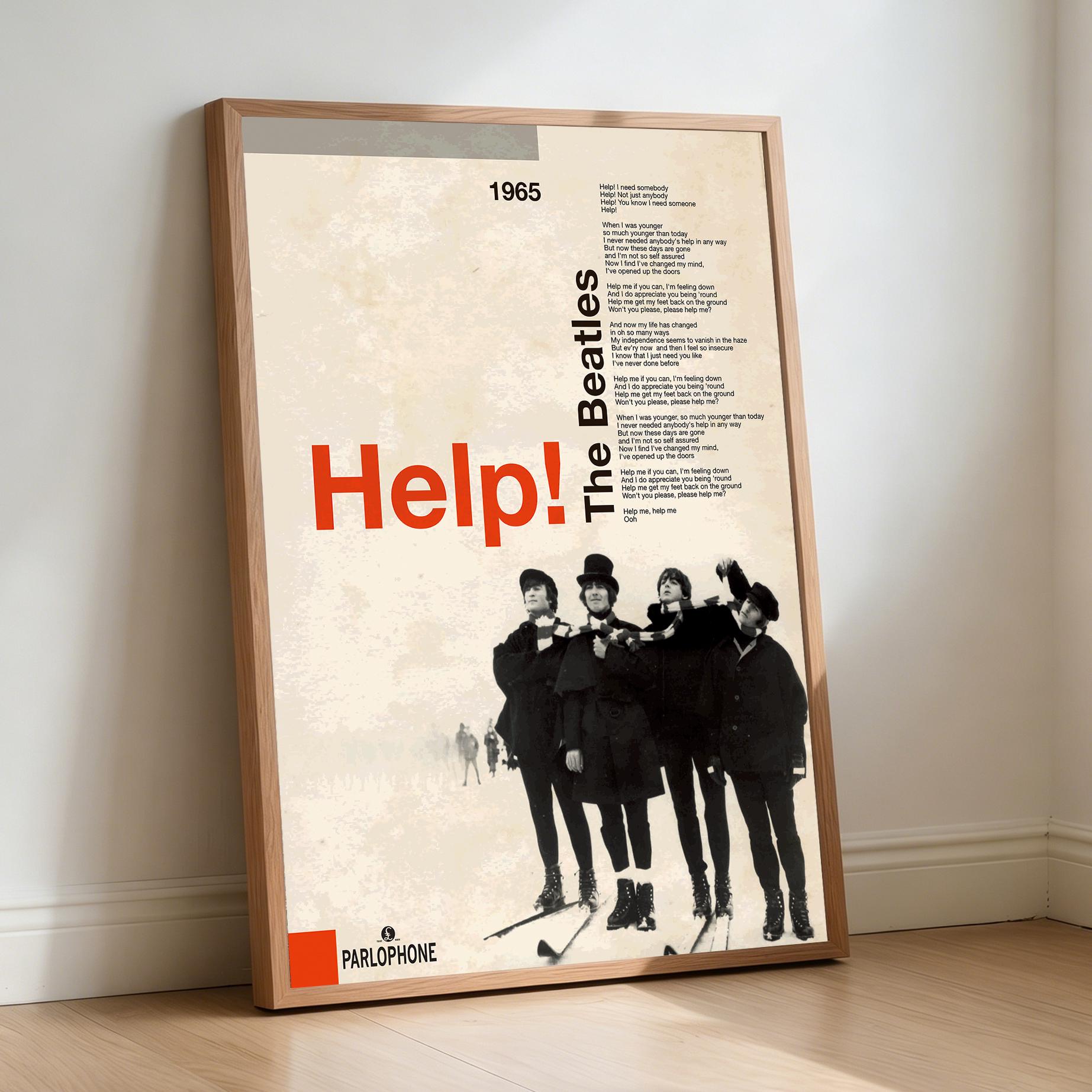 The Beatles Help - Etsy