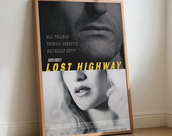 Affiche du film Lost Highway, oeuvre d'art murale sur toile, décoration d'intérieur, impression de film rétro