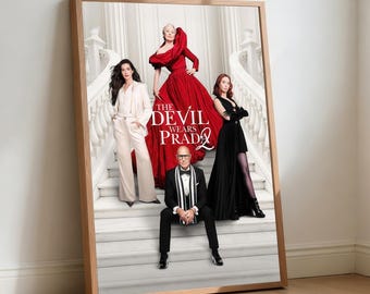 The Devil Wears Prada 2 Movie Poster, Retro Film Canvas Wall Art (Home Decor)
