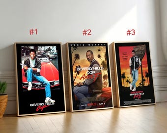 Beverly Hills Cop Axel Foley Movie Poster,Canvas Wall Art, Home Decor, Retro Film Print