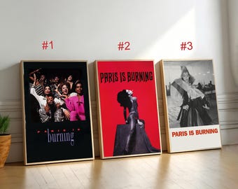Paris Is Burning Movie Poster,Canvas Wall Art, Home Decor, Retro Film Print