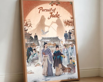 Pursuit of Jade Movie Poster, Retro Film Canvas Wall Art (Home Decor)