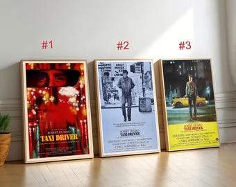 Taxi Driver Movie Poster,Canvas Wall Art, Home Decor, Retro Film Print