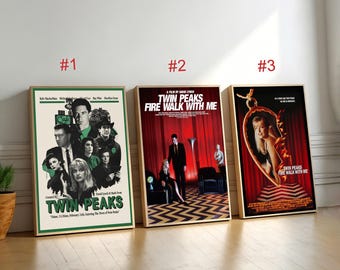 Affiche de film Twin Peaks Fire Walk with Me, oeuvre d'art murale sur toile, décoration d'intérieur, impression de film rétro