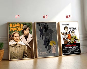 Harold und Maude Vintage Film Poster, Leinwand Wand Kunst, Home Decor, Retro Film Druck