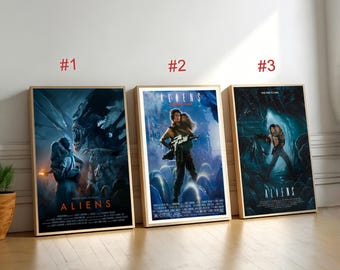 Aliens (1986) Movie Poster,Canvas Wall Art, Home Decor, Retro Film Print