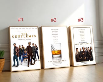 The Gentlemen Movie Poster,Canvas Wall Art, Home Decor, Retro Film Print