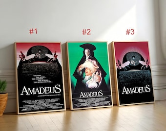 Amadeus 1984 Vintage Movie Poster,Canvas Wall Art, Home Decor, Retro Film Print