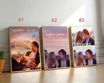 Before Sunrise  Movie Poster,Canvas Wall Art, Home Decor, Retro Film Print