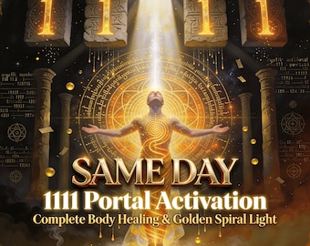 1111 Activation du portail pour une guérison complète du corps | Séance d'énergie lumineuse spirale dorée (le même jour)