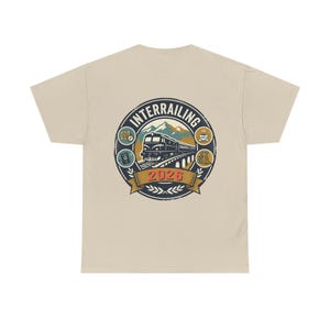Interrailing 2026 Shirt, Europe Travel T-Shirt, Interrail Europe Trip Tee, Backpacking Europe Top, Travel Gift for Women Men, Rail Adventure image 11