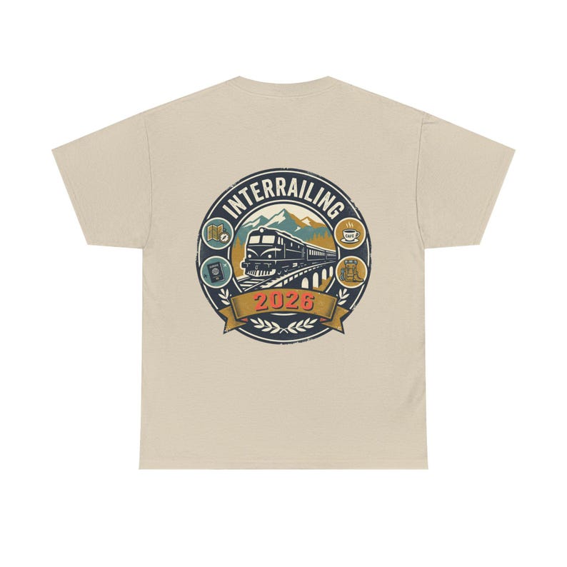 Interrailing 2026 Shirt, Europe Travel T-Shirt, Interrail Europe Trip Tee, Backpacking Europe Top, Travel Gift for Women Men, Rail Adventure image 11
