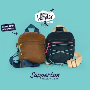 Outdoor Trail Hiking Bag Sewing Pattern with Sling or Shoulder Strap Options image 1