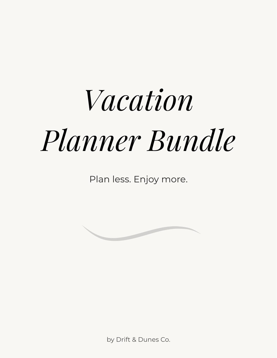 Beach Travel Planner Bundle | Printable Vacation Planner, Weekend ...