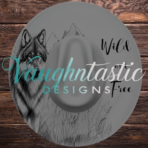 Wild and Free Hat Burn Design-bundel met brede rand | Compatibel met handbranden en lasersoftware