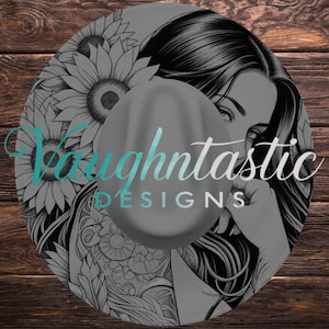 Sonnenblumen- und Tattoo-Design-Set für breitkrempige Hüte | Kompatibel mit Brenn- und Lasersoftware