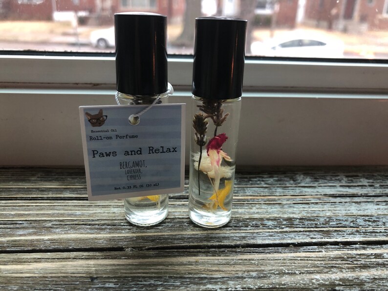 Paws and Relax Essential Oil Cat Inspired Roll-on Perfume image 6