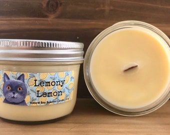 Lemony Lemon Natural Soy Scented Candle