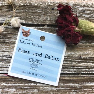 Paws and Relax Essential Oil Cat Inspired Roll-on Perfume image 4