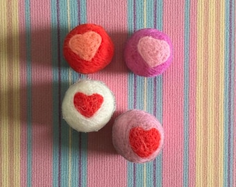 Had felted Catnip Balls (Set of 4)