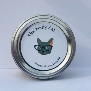 Smokin Puss Natural Soy Wax Bougie de chat parfumée avec mèche en bois image 3