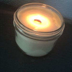 Feline Fine All Natural Soy Wax Scented Candle with Wood Wick image 5