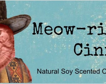 Meow-riginal Cinn Natural Soy Scented Candle with Wood Wick