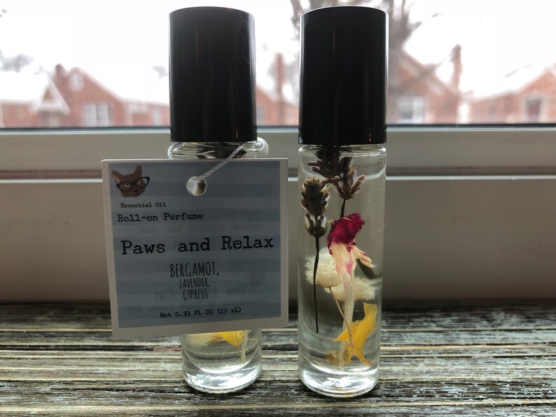 Paws and Relax Essential Oil Cat Inspired Roll-on Perfume image 3