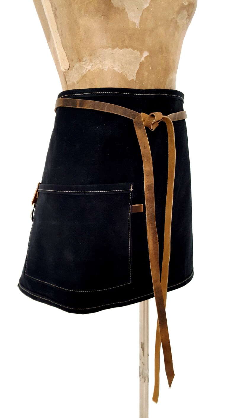 Canvas Apron Waxed Canvas Apron Waist Apron Server Apron Etsy