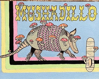 Mushadillo - Giclée Print