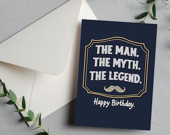 Afdrukbare verjaardagskaarten, legendekaart