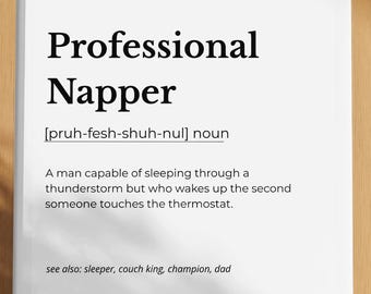 Funny Dad Definition Print, Minimalist Office Decor (Digital Download)