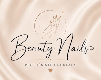Pack Identité Visuelle Onglerie Luxe | Logo + Carte Soins + Fidélité | Kit Beauty Nails Personnalisé | Je Crée Tout 48h