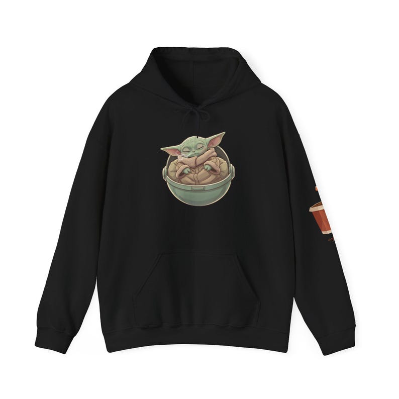 Sudadera con capucha de Baby Yoda | café imagen 15