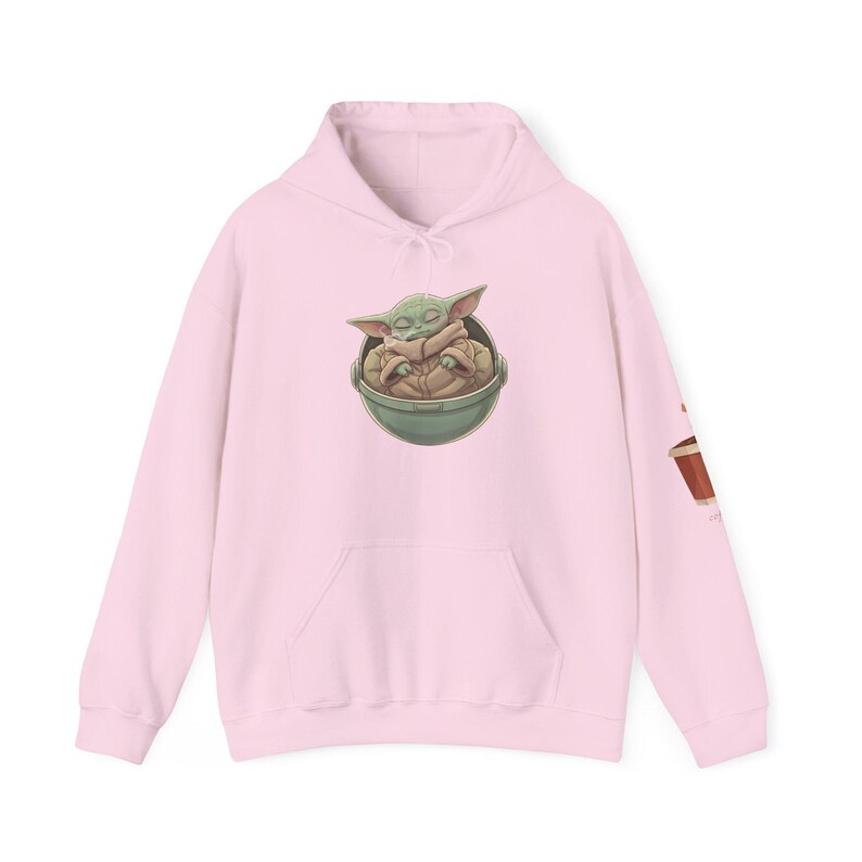 Sudadera con capucha de Baby Yoda | café imagen 13