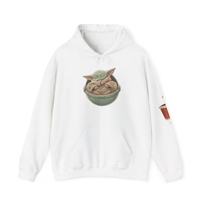 Sudadera con capucha de Baby Yoda | café imagen 1