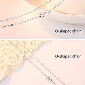 Halsband med hänge i tyst ängelfe, skyddsängel i målad legering, 8 kedjestilar, meningsfull present till henne och honom 0-word chain